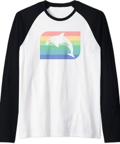 Retro Orca Killer Whale Ocean Sea Vintage Marine Aquatic Raglan Baseball Tee