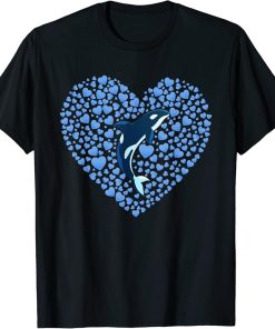 Killer Whale Aquarium Heart Ocean Animal Lover Gift Orca T-Shirt