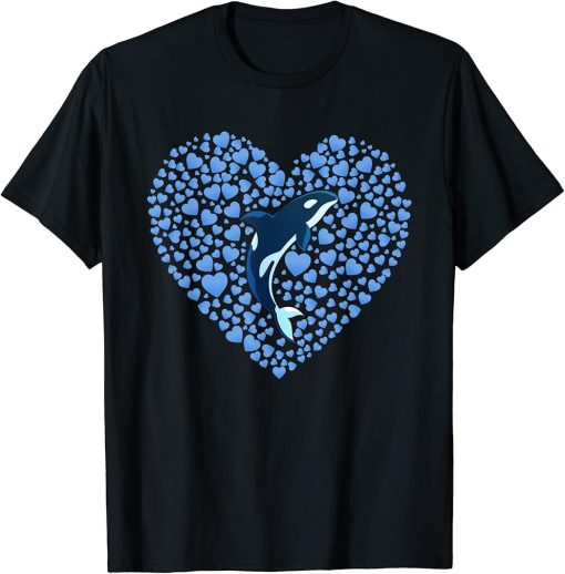 Killer Whale Aquarium Heart Ocean Animal Lover Gift Orca T-Shirt