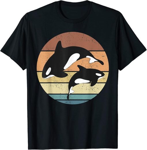 Orca - retro design killer whale T-Shirt