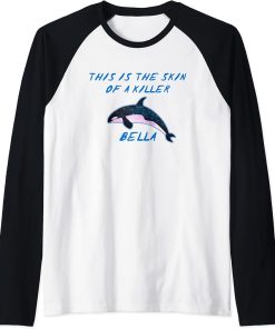 Orca Meme - This Is The Skin Of A Killer Bella Raglan Baseball Tee